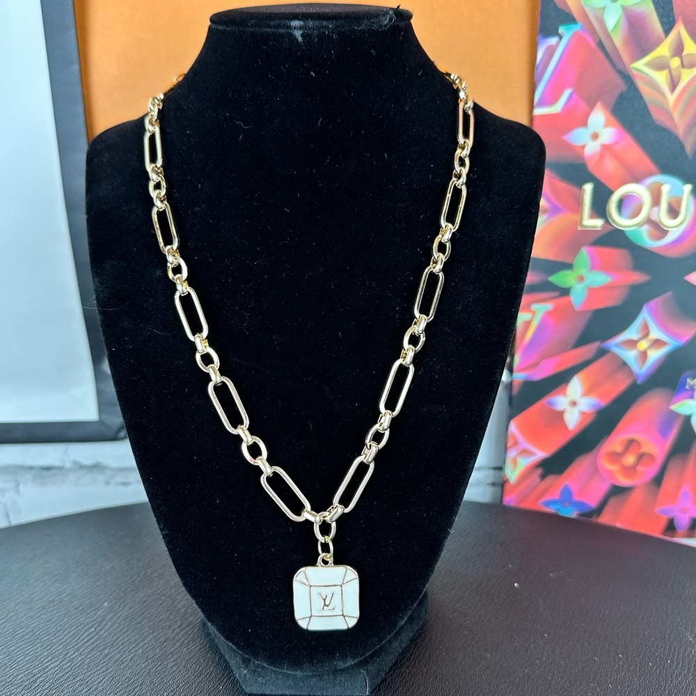 Hand-Crafted Necklace with Charm - Picture 1 of 3